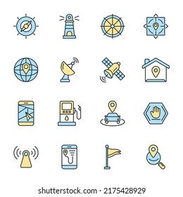 navigation icons set . navigation pack symbol vector elements for infographic web