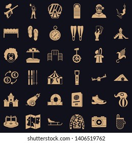 Navigation icons set. Simple style of 36 navigation vector icons for web for any design