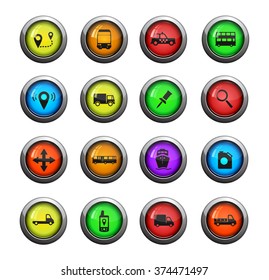 Navigation icons set for web sites and user interface