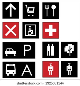 Navigation ikons for people.