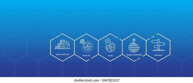 Navigation Infographic Icon Set