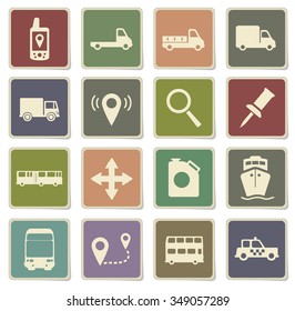 Navigation label icons for web