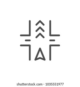 Navigation line icon