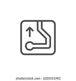 Navigation line icon