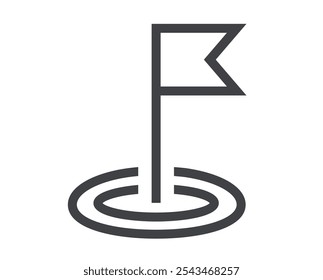 Navigation line icon isolated set. Vector flat cartoon graphic design
