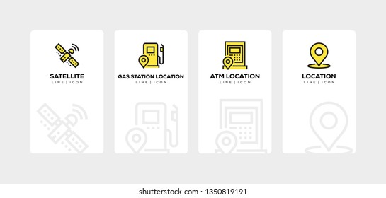 NAVIGATION LINE ICON SET