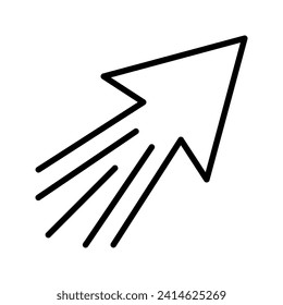 Navigation line icon vector design