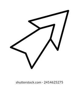 Diseño vectorial de icono de línea de navegación