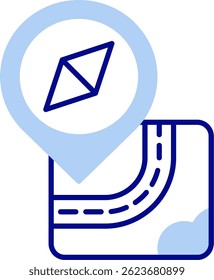 Línea de navegación Vector Diseño de iconos