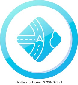 Navigationslinien, Vektorsymbol-Design