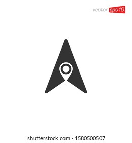 Navigation Location Icon Design Vector