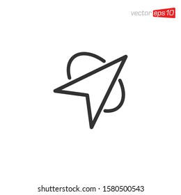 Navigation Location Icon Design Vector