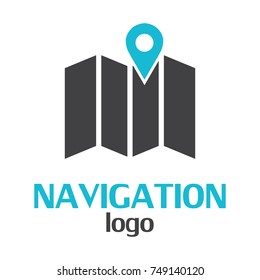 Navigation logo template on a white background. Vector Illustrator Eps10