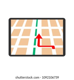 Navigation - Map with arrow