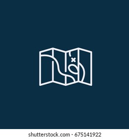 Navigation map icon