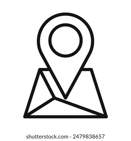 Navigation Map Icon Perfect for Travel and Directions