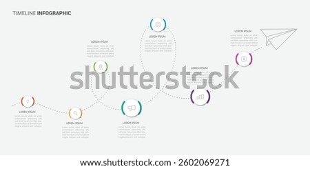Navigation map infographic 7 steps timeline concept. Winding road. Vector illustration.Road map business timeline with 7 options, parts, steps or processes