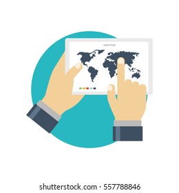 Navigation map on on multiple devices