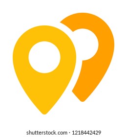 Navigation map pins