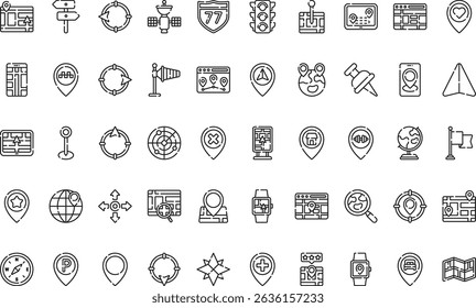 Navigation and maps icons icons Simple vector icon. Illustration symbol design template for web mobile UI element. 