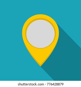Navigation mark icon. Flat illustration of navigation mark vector icon for web
