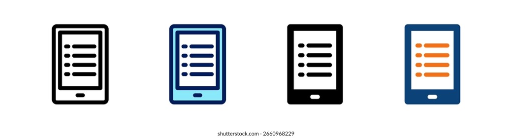 Navigation Menu All In One Icon Multi Styles Vector Set