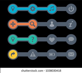 Navigation menu bars