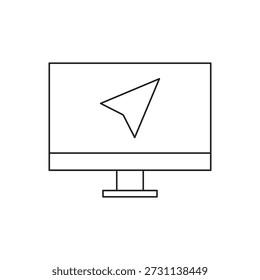Navigation mouse cursor on computer screen