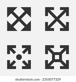 Navigation move from position arrow icon vector
