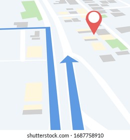 Navigation on map and location icons.vector illustration.