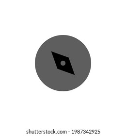 Navigation on site or compass color abstract icon. Trendy flat isolated on white symbol or sign can be used for: illustration, outline, logo, mobile, app, design, web, dev, ui, ux, gui. Vector EPS 10