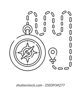 Navigation, orientation, an amazing vector design of compass in modern style