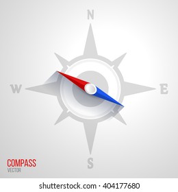 Navigation orientation compass travel nautical windrose abstract icon vector illustration