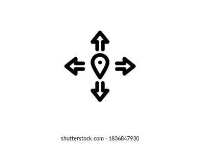 Navigation Outline Icon - Direction