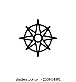 Navigation With Outline Icon Vector