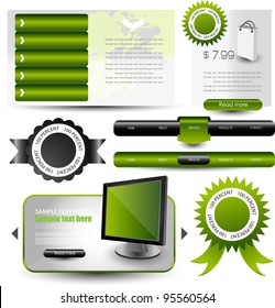 navigation pack menu with web elements