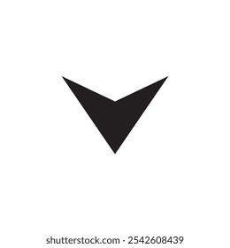 Navigation pin icon black and white vector sign