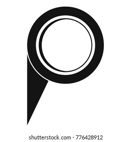 Navigation pin icon. Simple illustration of navigation pin vector icon for web
