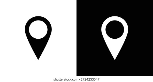 Navigation pin icon. Vector Template. Concept Icon flat design.