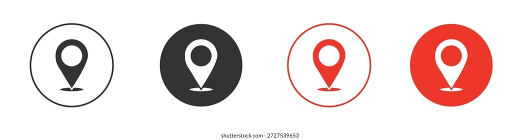 Ícone de pino de navegação. web vetor design