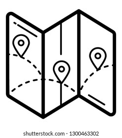 A navigation pin over a map symbolizing map locator 