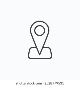 Navigation pin vector flat icon set.eps