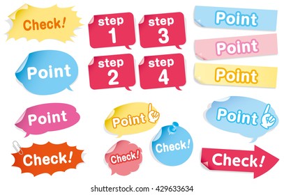 Navigation pins set Vector
