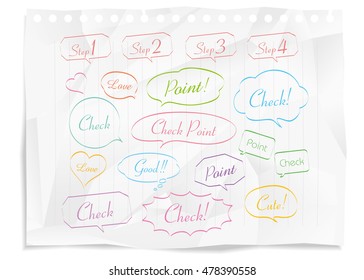Navigation pins set Vector
