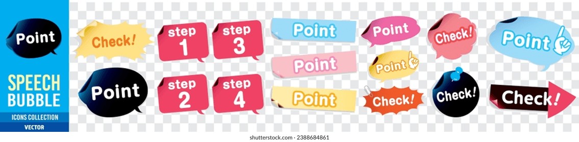 Navigation pins set Vector collection