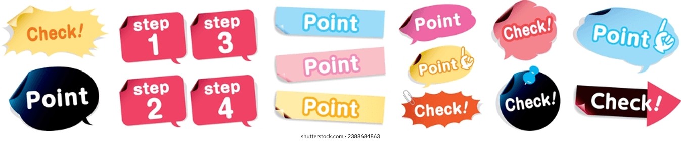 Navigation pins set Vector collection
