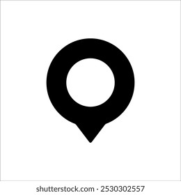 Navigationszeigersymbol auf transparentem Hintergrund
