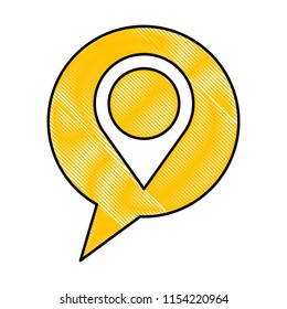 navigation pointer location speech bubble