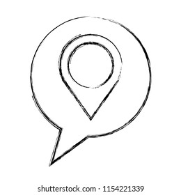 navigation pointer location speech bubble
