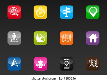 navigation professional web icons for your design